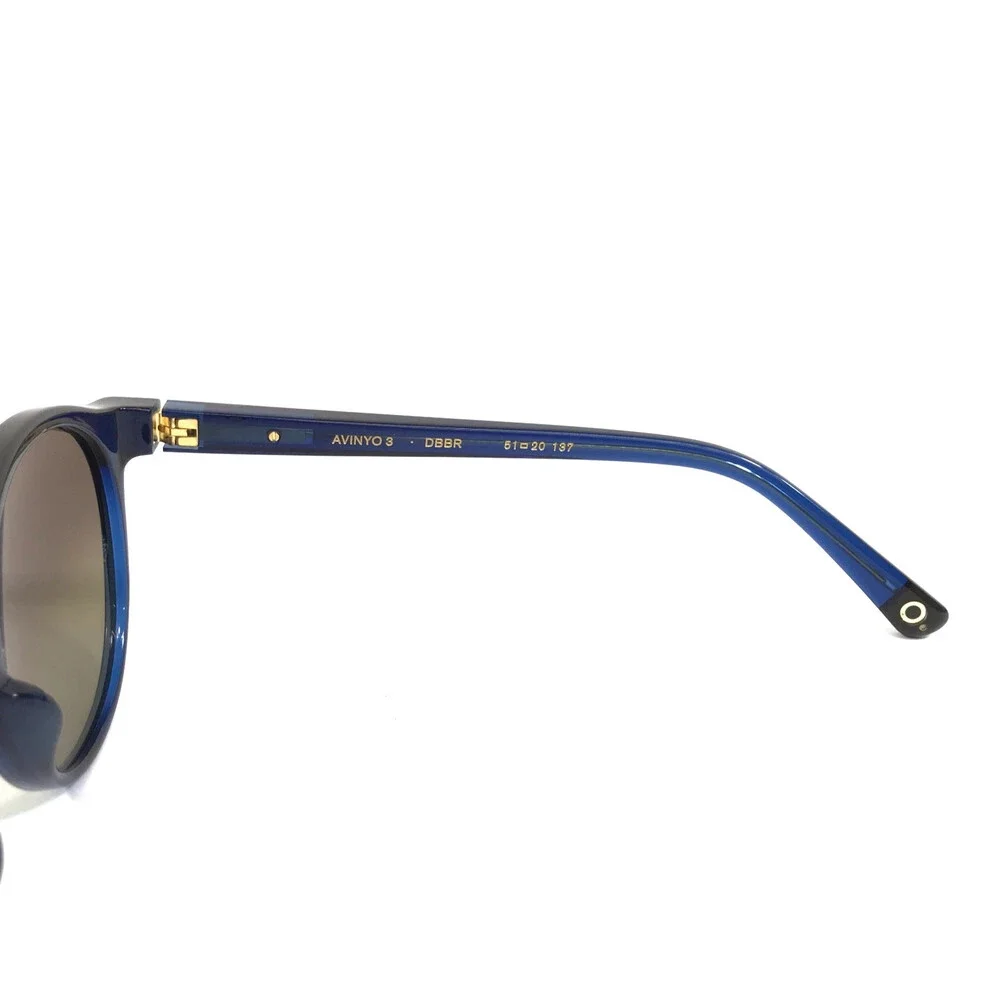 Etnia Barcelona Sunglasses AVINYON 3 DBBR Dark Blue Brown Frames w/ Brown Lenses